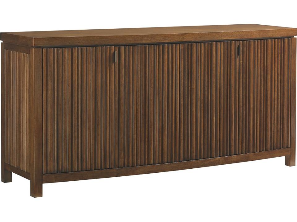 Island Fusion Sapporo Buffet Dark Walnut Wood
