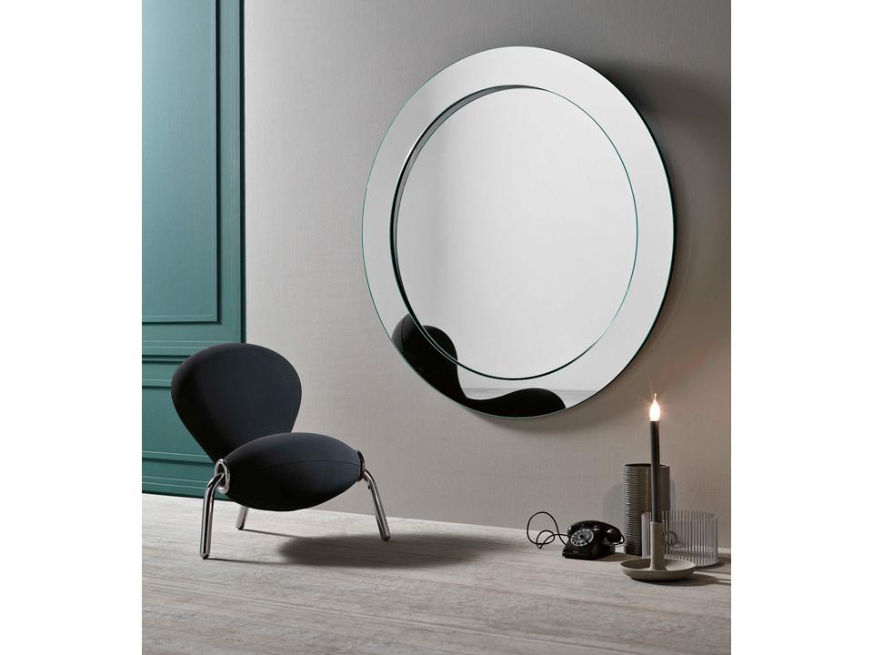 Gerundio Round Wall Mirror Modern Italian Glass