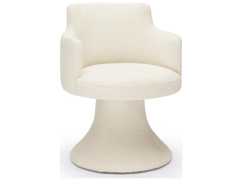 Jeffree Performance Boucle Swivel Dining Chair