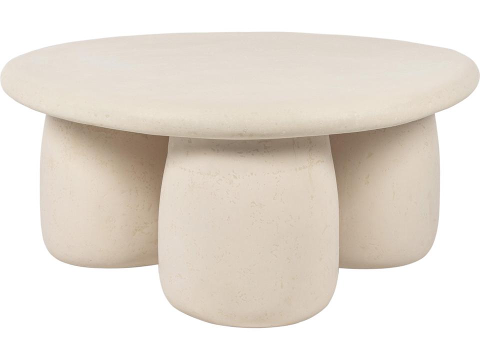 Rahul 34" Cream Round Coffee Table
