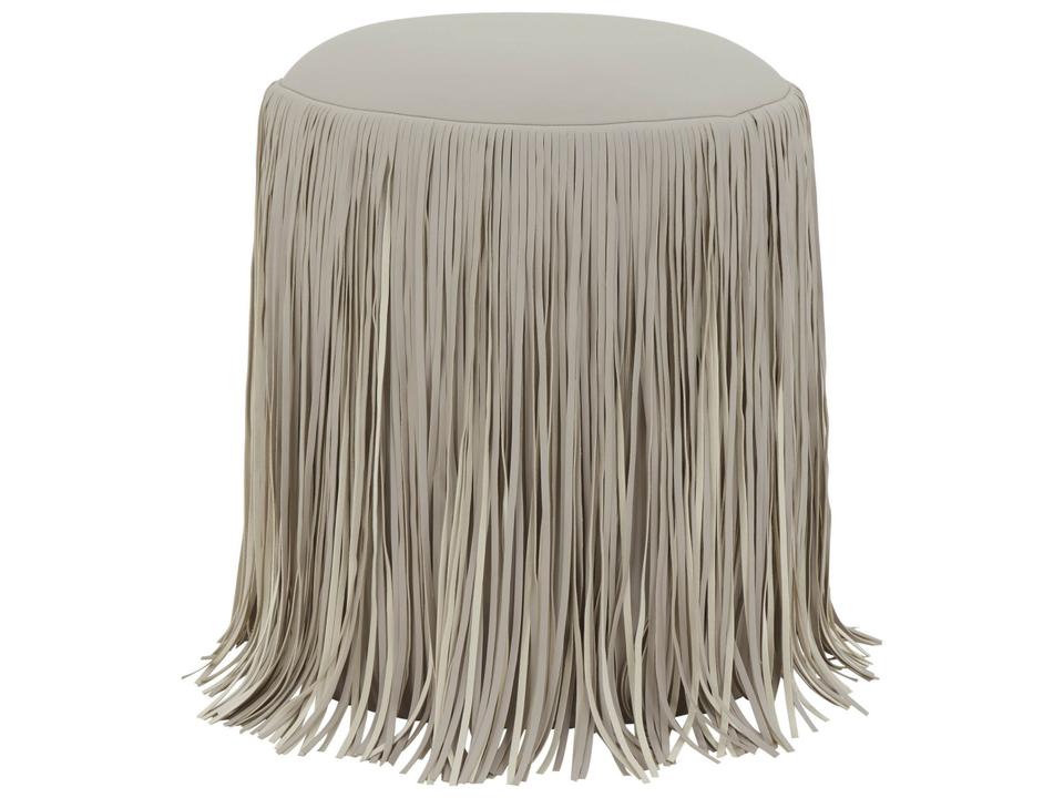 Shag Me Performance Vegan Leather Ottoman