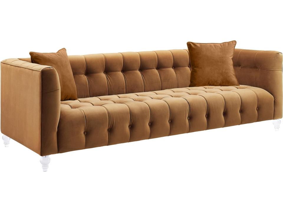 Bea 90.6" Performance Velvet Tufted Sofa