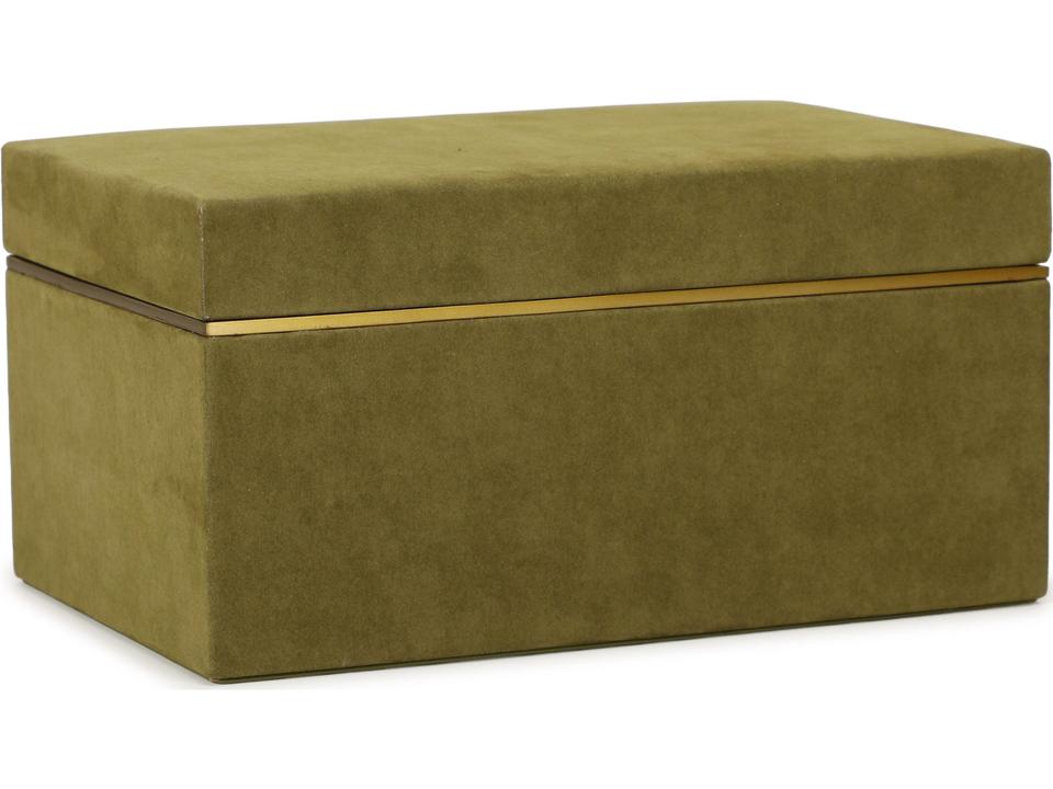 Pisa Green Vegan Suede Contract-Grade Storage Box