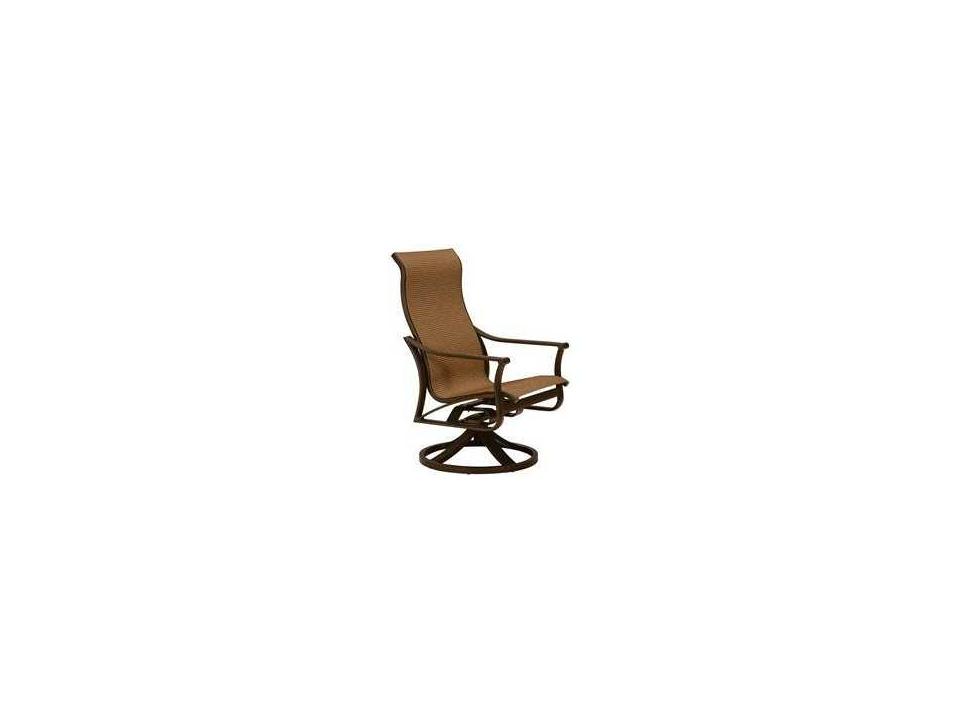 Corsica Sling Aluminum High Back Swivel Rocker Patio Lounge Chair