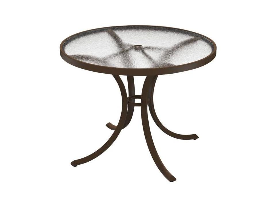 84 ornate glass top patio table with umbrella 36" ROUND TOPS 2" Center Hole plastic composite board and aluminum frame Outsunny 38in Round Patio Table