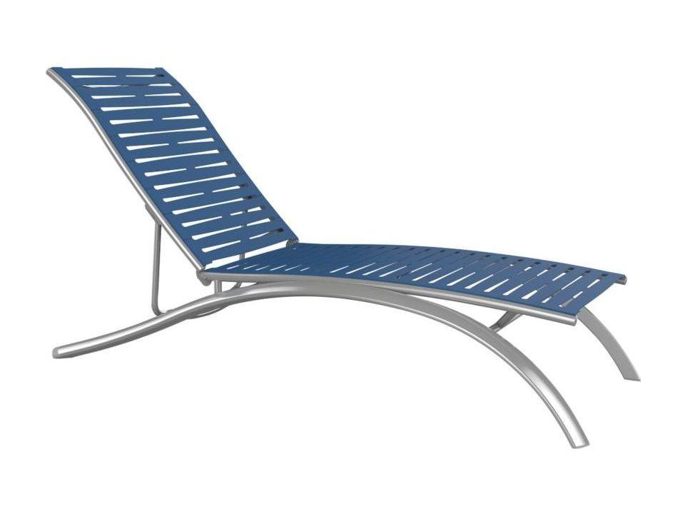 South Beach Elite Ribbon Aluminum Patio Chaise Lounge