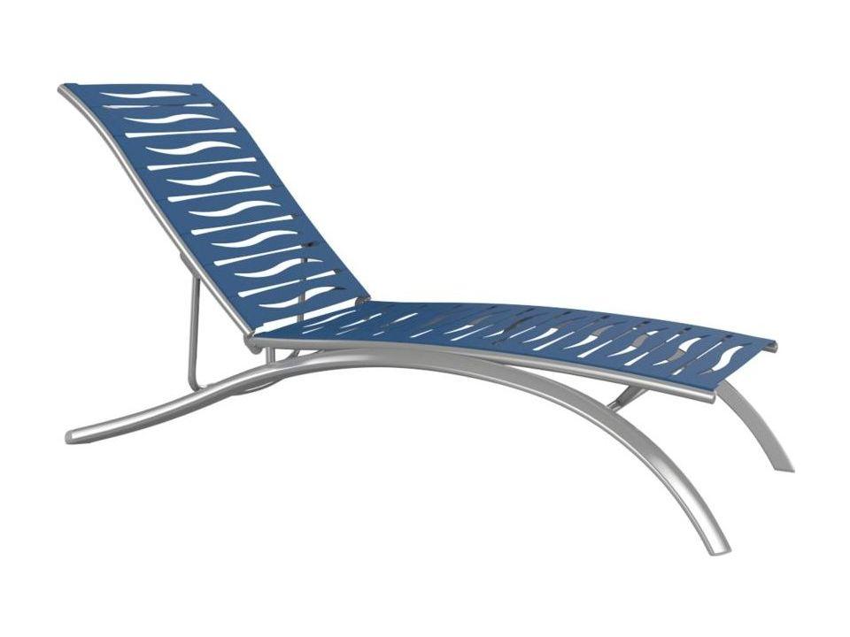 South Beach Elite Wave Aluminum Outdoor Chaise Lounge