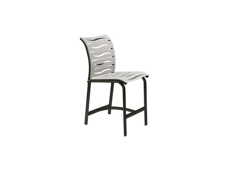 Elance EZ Span Wave Strap Aluminum Counter Height Stool in Wave Strap