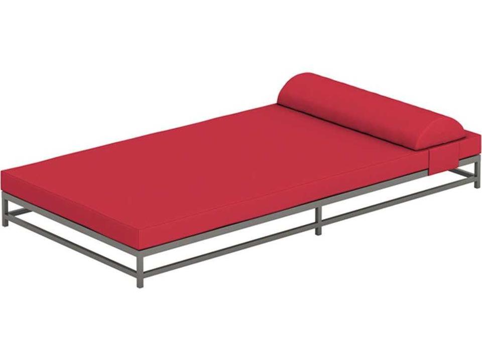 Cabana Club Aluminum Cushion Party Outdoor Lounge Bed With Headrest