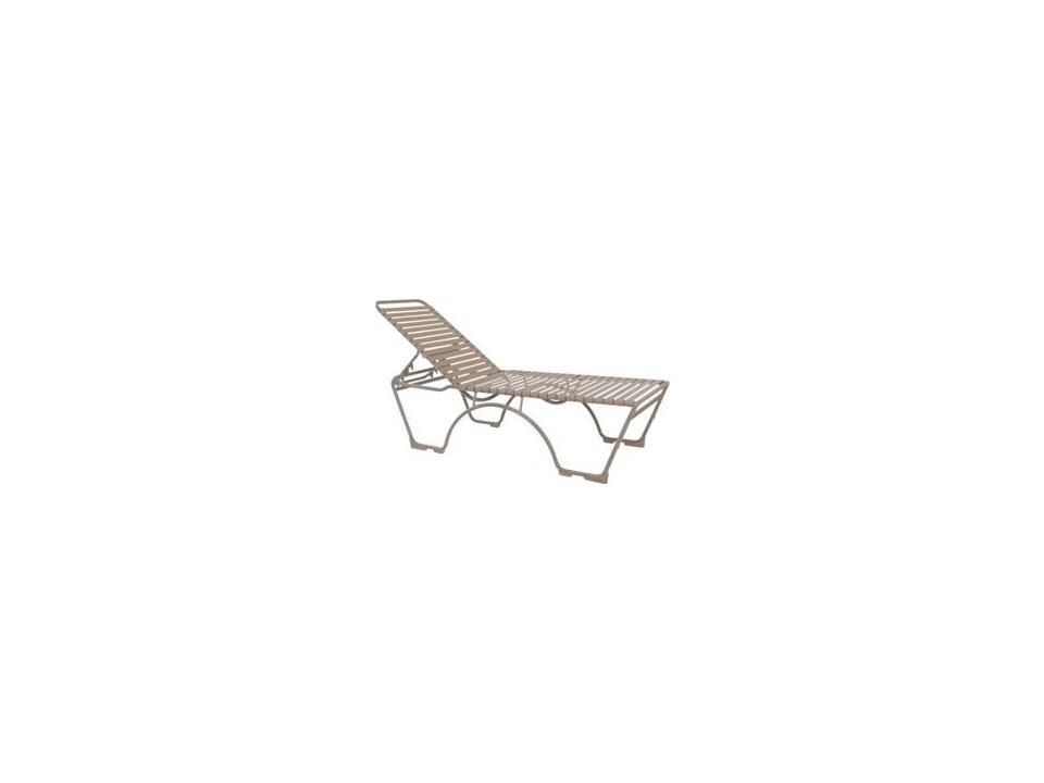 Kahana Aluminum Strap Stackable ADA Chaise Lounge