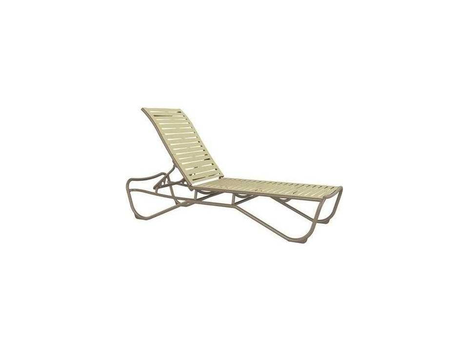 Millennia Ribbon Segment Aluminum Stackable Patio Chaise Lounge