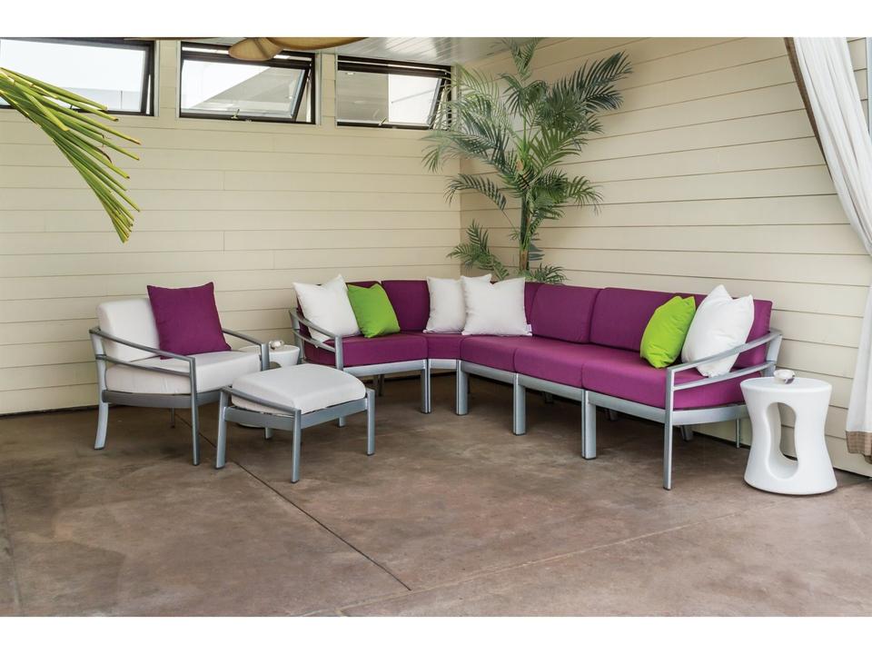 Kor Cushion Aluminum Sectional Lounge Set
