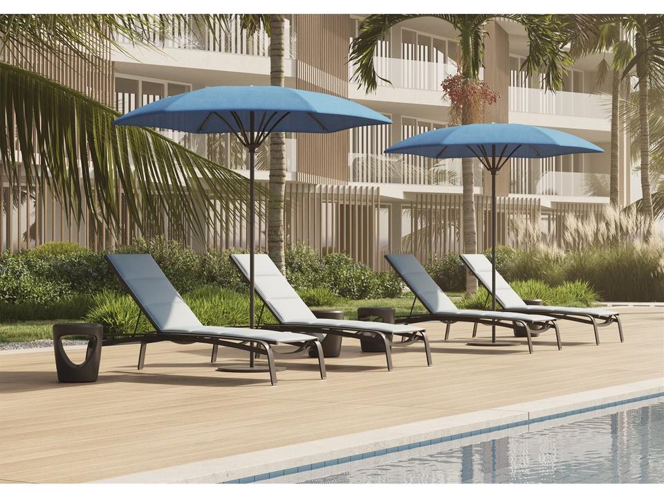 Laguna Beach Relaxed Sling Aluminum Lounge Set