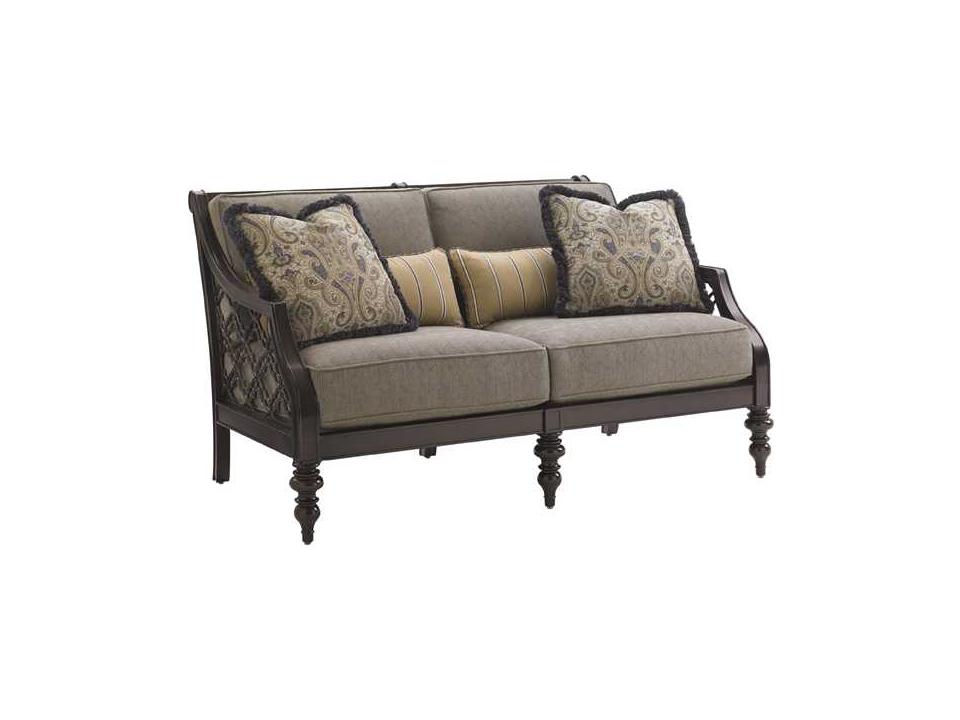Royal Kahala Black Sands Cast Aluminum Outdoor Loveseat