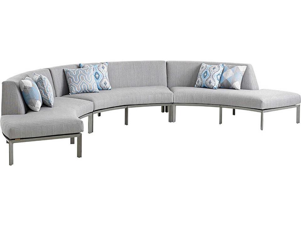 Del Mar Right Side Facing Curved Sectional Love Seat