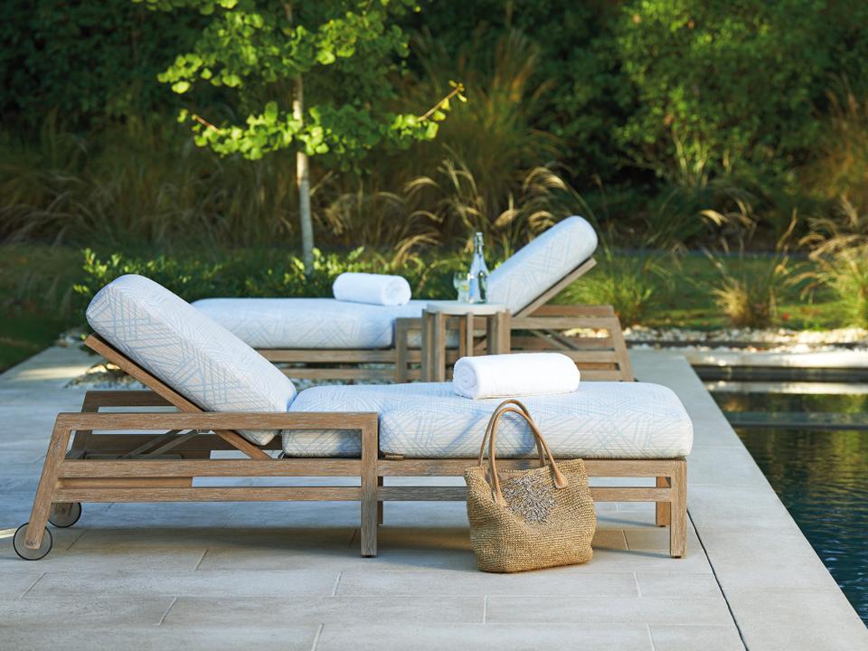 Stillwater Cove Teak Cushion Lounge Set