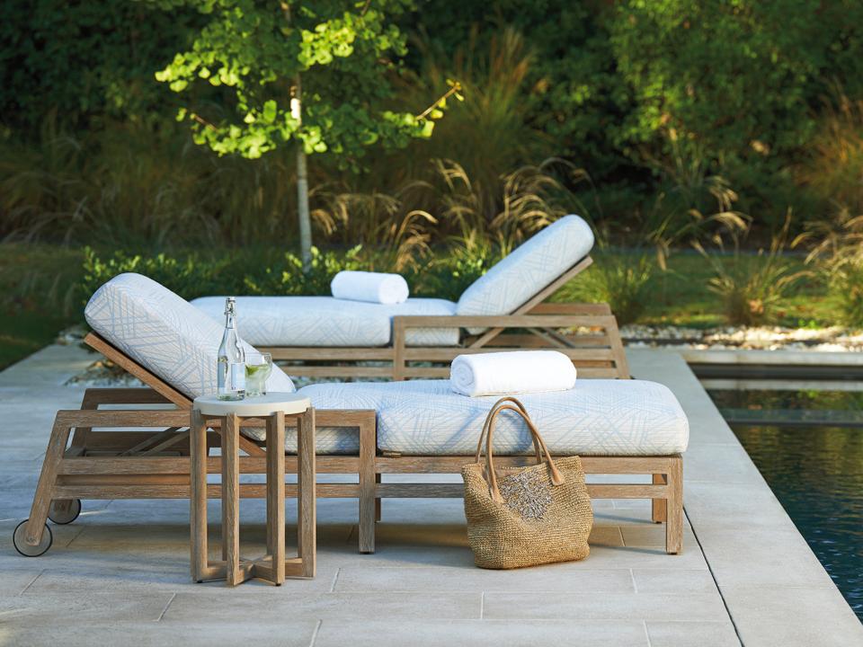 Stillwater Cove Teak Cushion Lounge Set