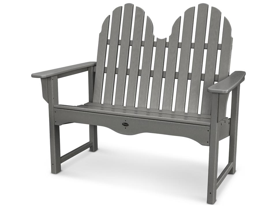 Outdoor Furniture Cape Cod 48-Inch Recycled Plastic Adirondack Bench