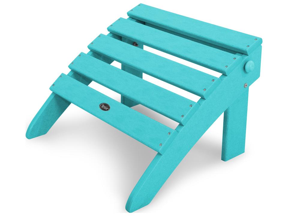 Cape Cod Folding Outdoor Ottoman in Recycled HDPE Plastic