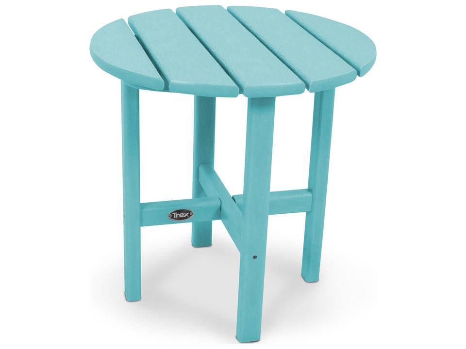 Cape Cod Round 18 Inch Recycled Plastic End Table