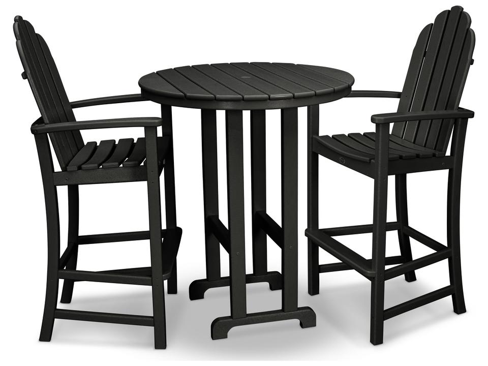 ® Outdoor Furniture™ Cape Cod Recycled Plastic 3 Piece Bar Set