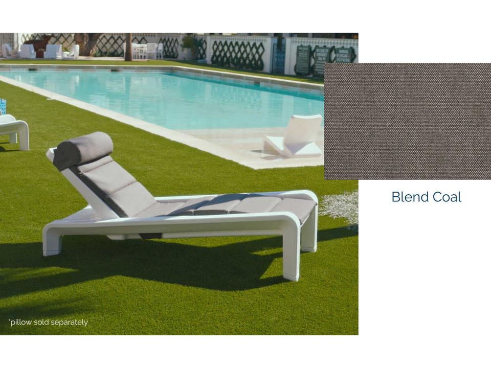 Deck Blend Coal Chaise Sunbrella Cushion