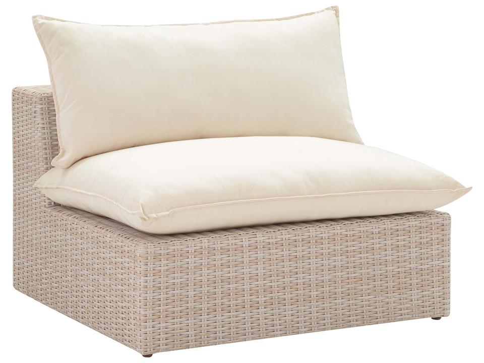 Cali Natural Wicker Outdoor Armless Chair