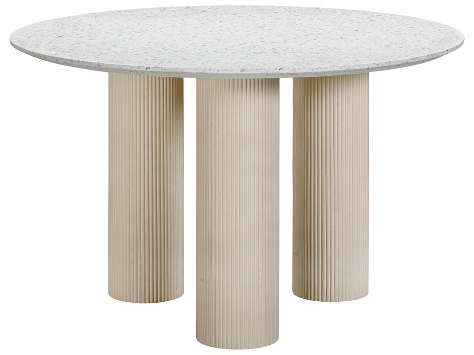 Parcino Faux Terrazzo Concrete 47" Round Dining Table