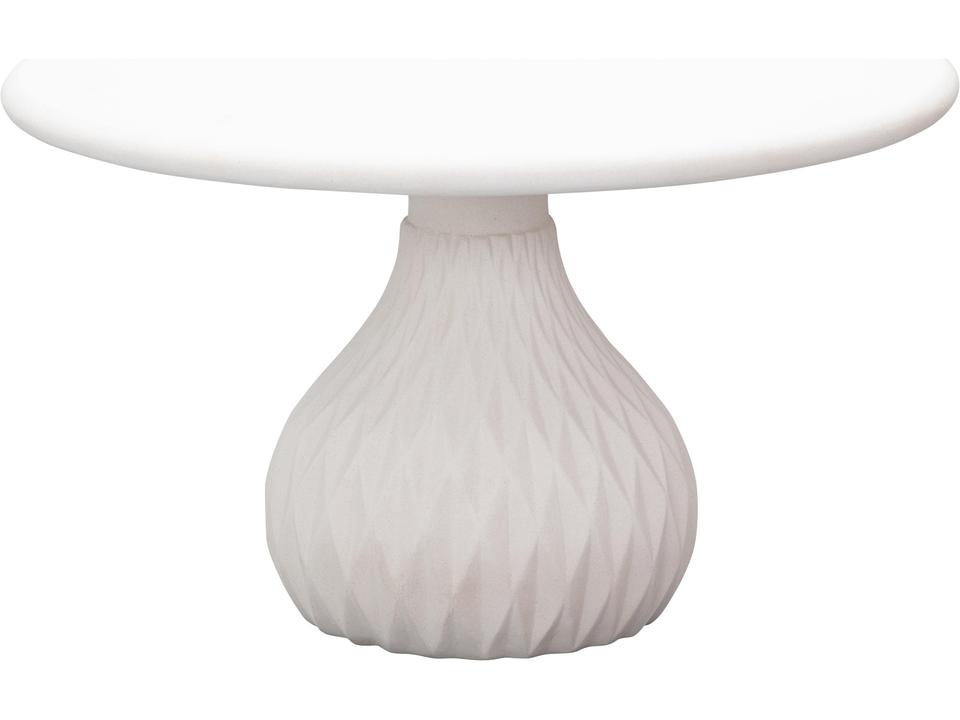 Tulum Ivory Concrete 27.5" Round Coffee Table