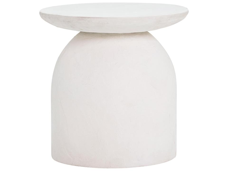 Aloe White Indoor/Outdoor Concrete Side Table