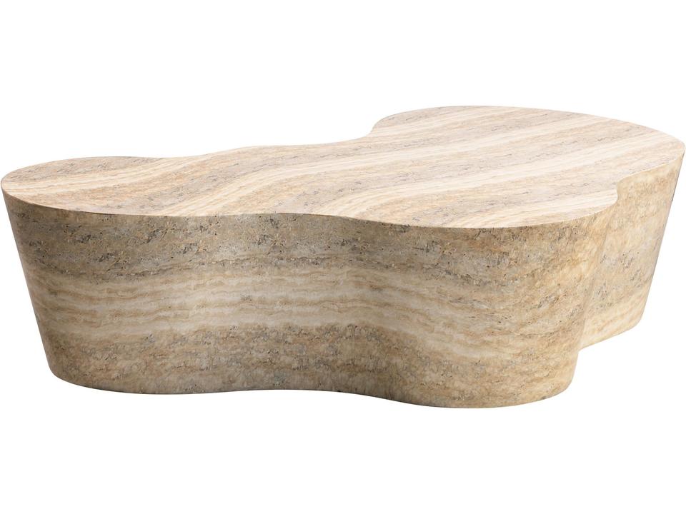 Slab Concrete Travertine 59" x 36" Coffee Table