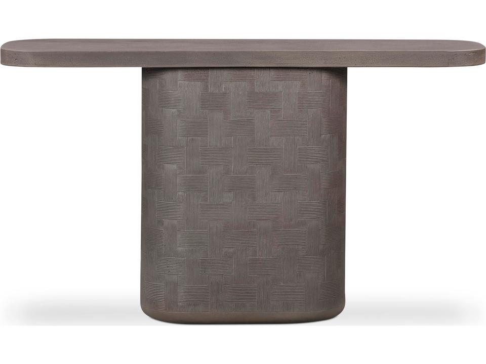 Suraya Concrete Dark Umber 55" Console Table