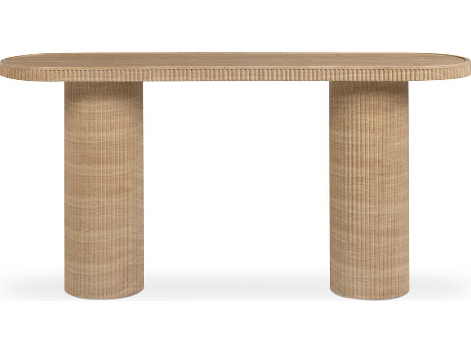 Darcy Concrete Travertine 59" Console Table
