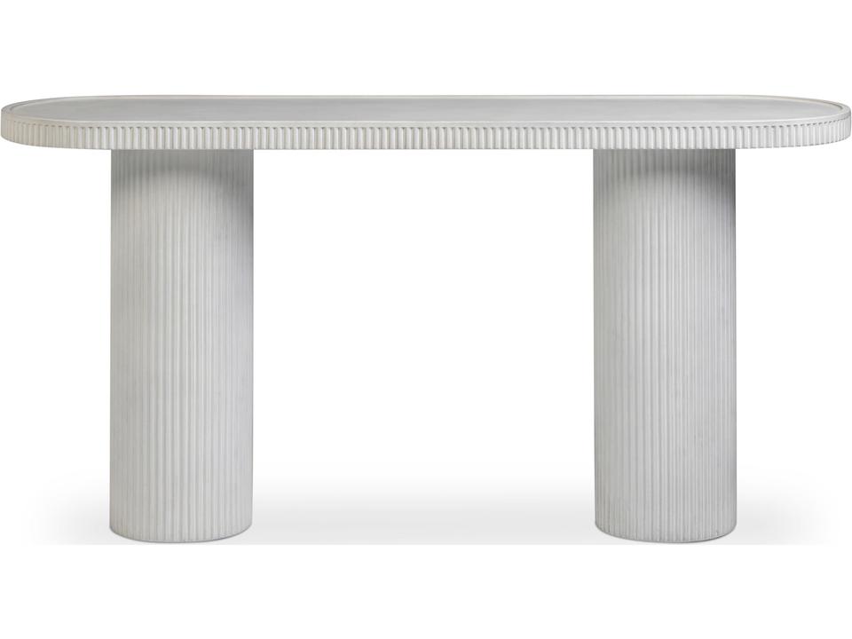 Darcy Concrete White 59" Console Table