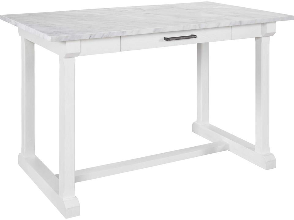 Modern Farmhouse Elena Rectangle Counter Table in Picket Fence