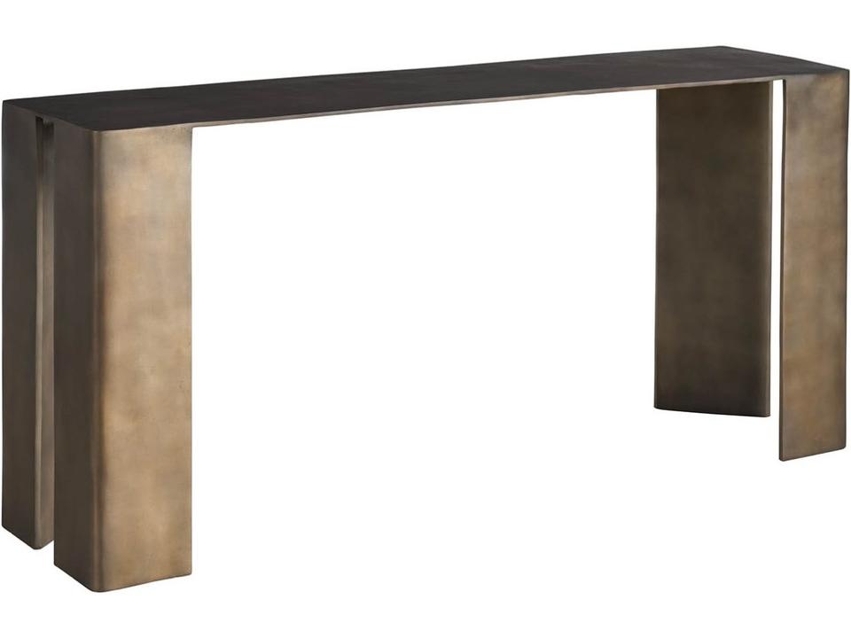 Modern Rectangular Metal Console Table