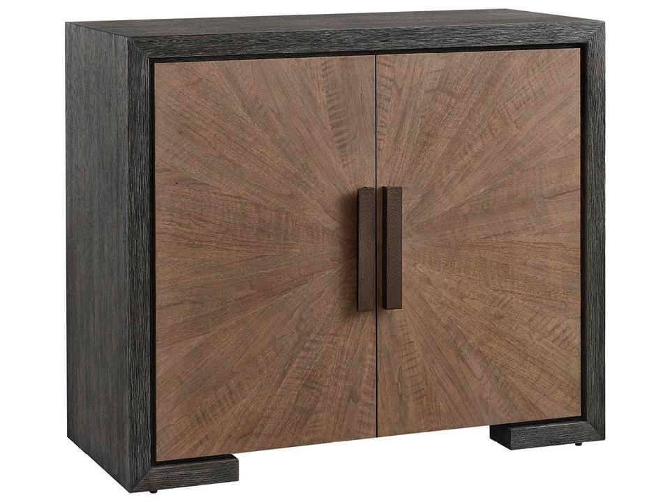 Modern Brown Oak Wood Accent Chest