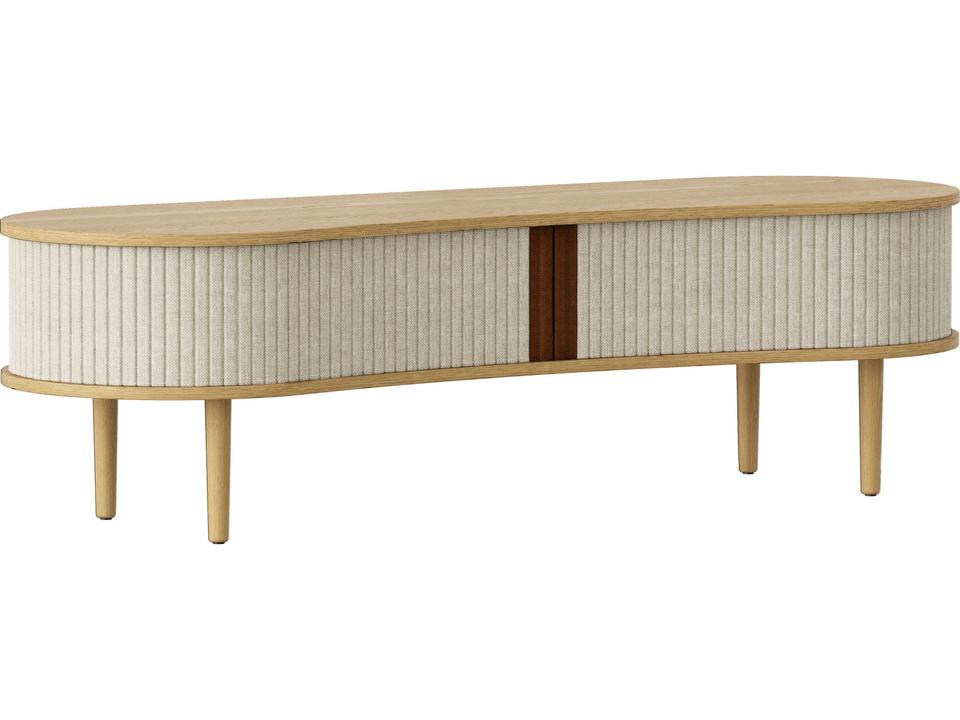 Audacious 55" Oak Wood Light Media Console