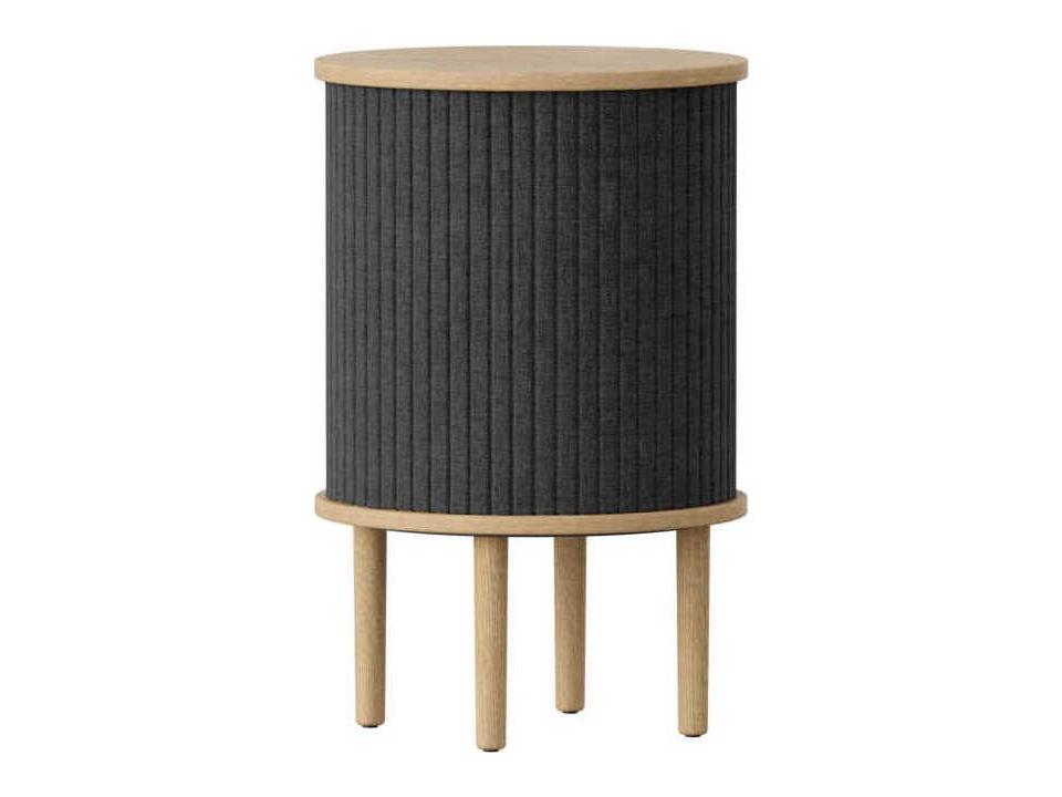 Audacious Round Wood Light Oak End Table