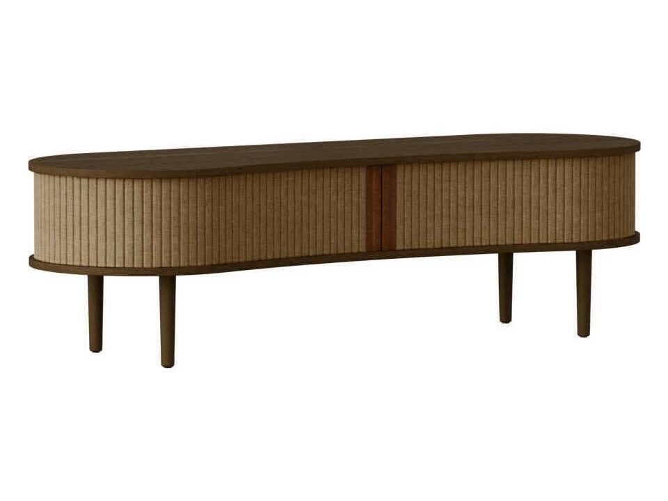 Audacious 55" Oak Wood Dark Media Console