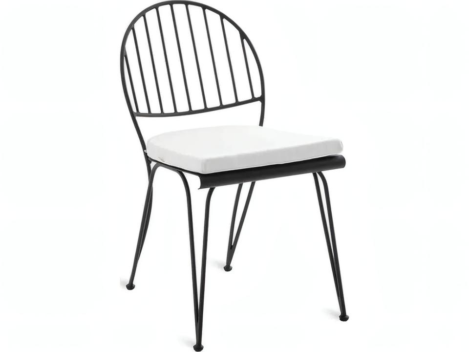 Ariete Dining Side Chair Outdoor Wrought Iron
