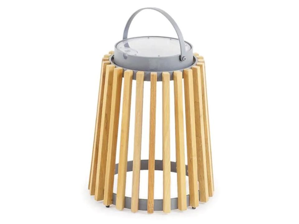 Solare Lamp in Teak and Stainless Steel