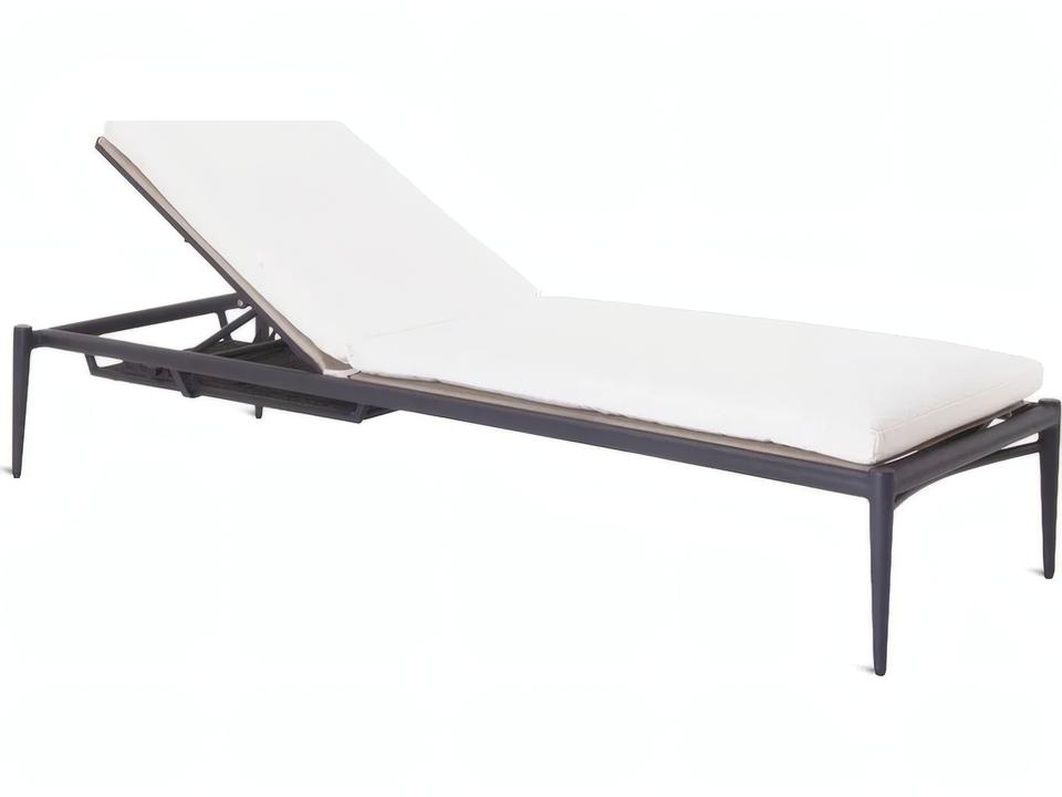 Luce Aluminum Stackable Adjustable Outdoor Chaise Lounge