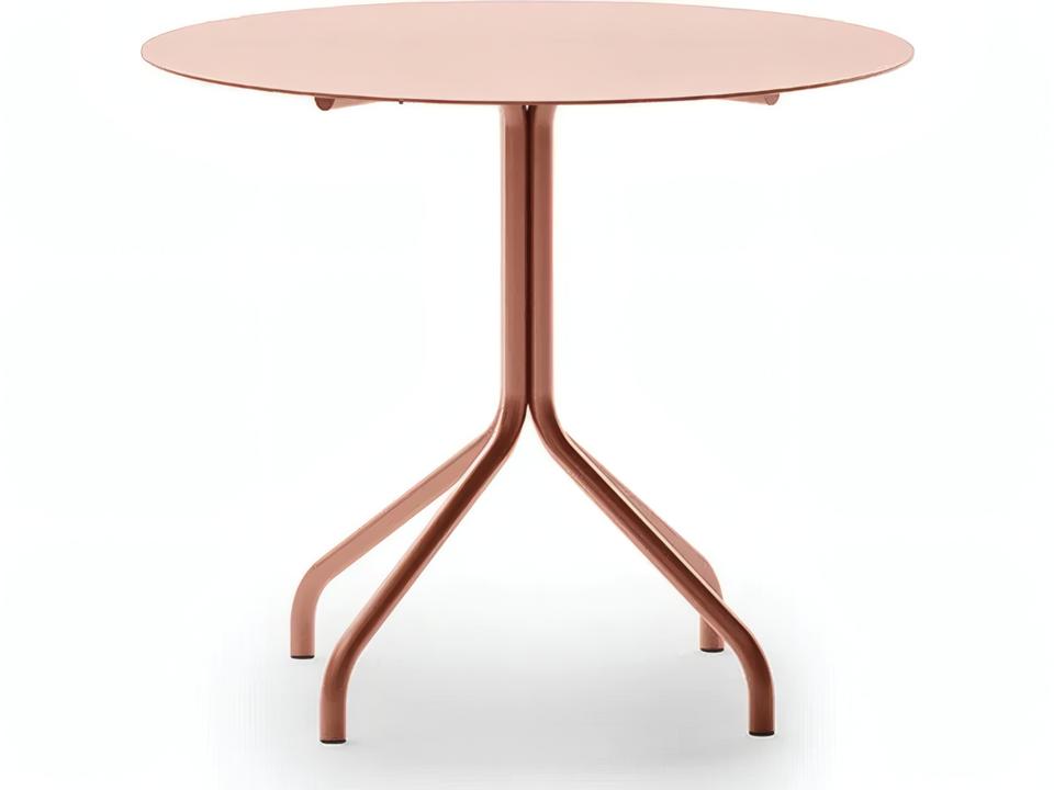 Salo 35-Inch Round Aluminum Coffee Table