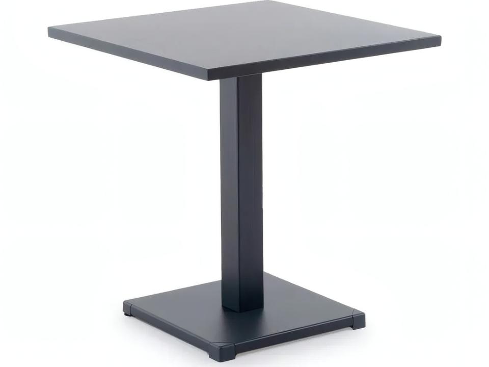 Conrad 28 Inch Square Galvanized Iron Bistro Table
