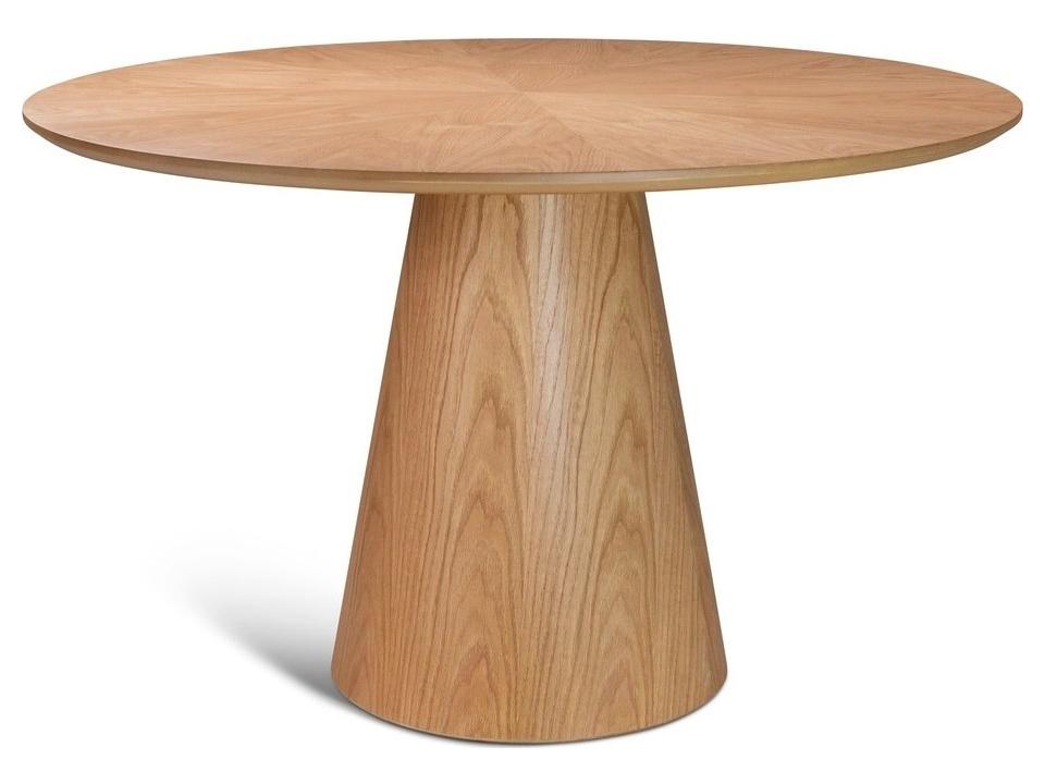 Modern Brazilian Round Wood Domasco Dining Table