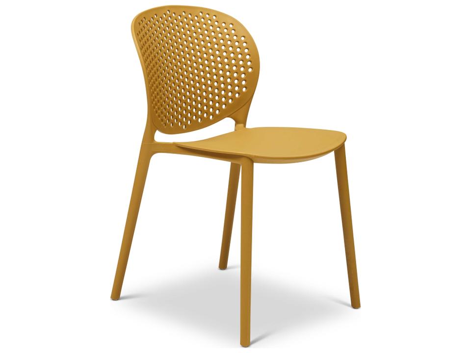 Bailey Yellow Armless Dining Chair