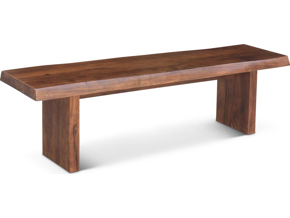 Brooks 65-inch Acacia Wood Bench with Live Edge