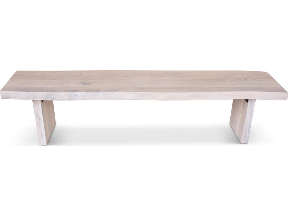 Brooks Bench 102-Inch White Wash