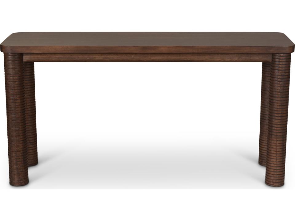 Luna Roasted Coffee Wood Console Table